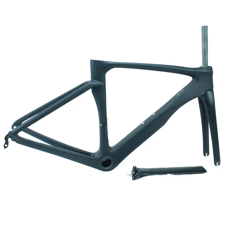 Freno a cerchione di alta qualità 46 49 52 54 56cm Telaio per bici da strada in carbonio T800 Telaio interamente in fibra di carbonio 700c con cavo interno 3