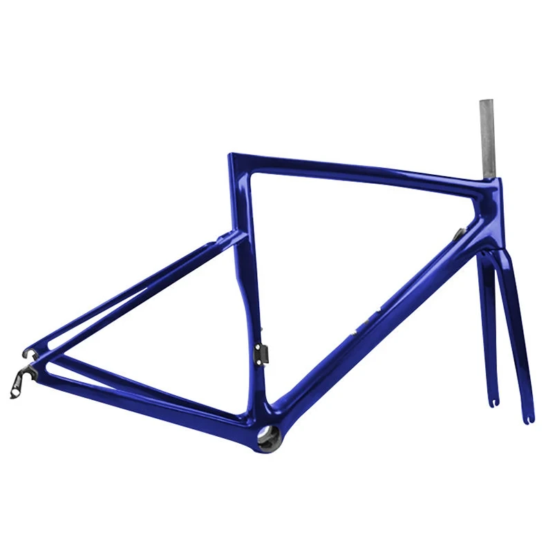 Quadros de bicicleta ciclocross de carbono completo com freio C 700c de cor personalizada Conjunto de quadros de bicicleta de cascalho 1
