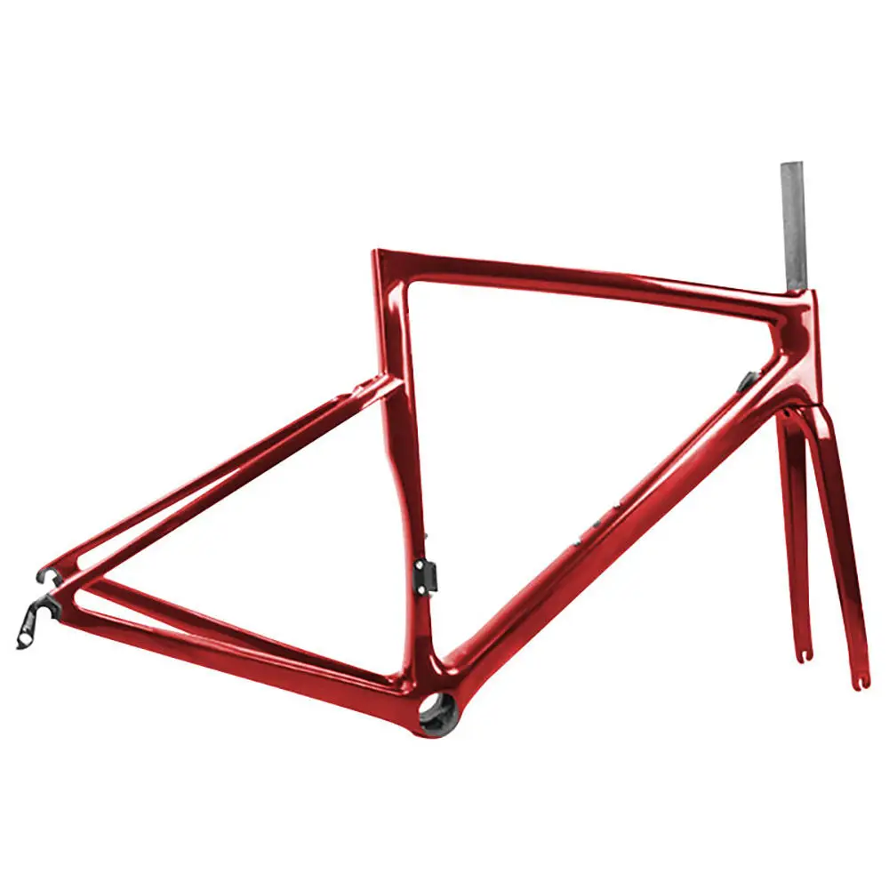 Cadre de vélo de route tout carbone 2024 : passage de câbles interne, boîtier de pédalier PF30, compatible avec freins à disque (700c) 1