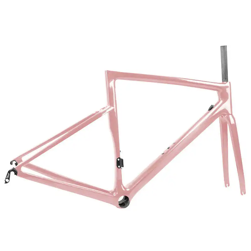 2024 Cadre de vélo de route en fibre de carbone ultra-léger - Conception de routage des câbles interne / PF30 Crankset / 700c roues / personnalisation OEM 2