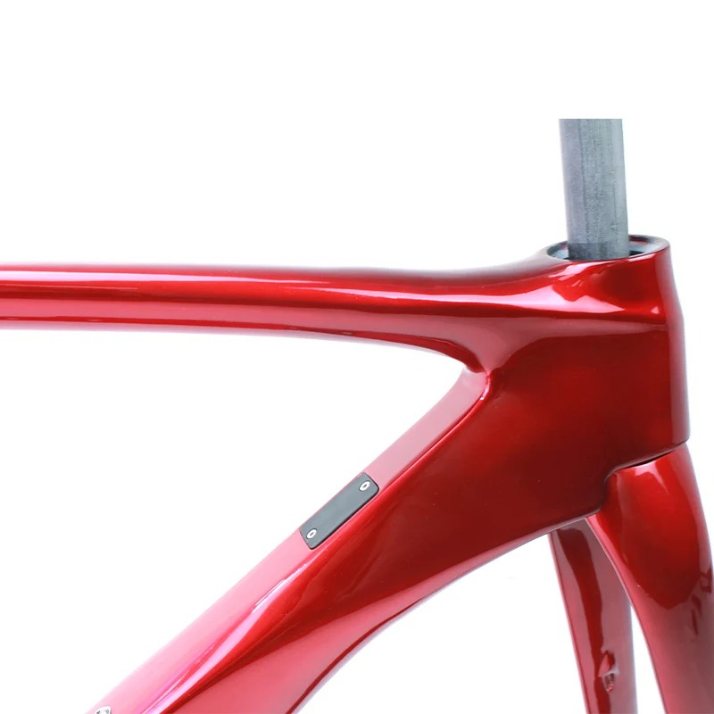 Nouveau mode carbone T700 route disque vélos cadre de vélo de route en Fiber de carbone personnalisé titane cadre de vélo de route avec câble interne 4