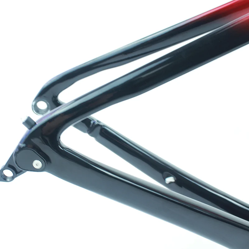 Nouveau mode carbone T700 route disque vélos cadre de vélo de route en Fiber de carbone personnalisé titane cadre de vélo de route avec câble interne 6