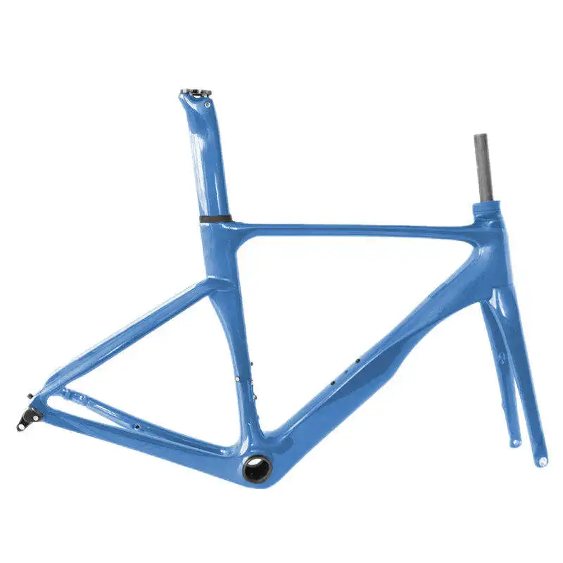 700c All Internal Cable Carbon Gravel Bike Frame Thru Axle Disc Brake 142*12mm Max Tire Road Gravel Bicycle Frameset 1