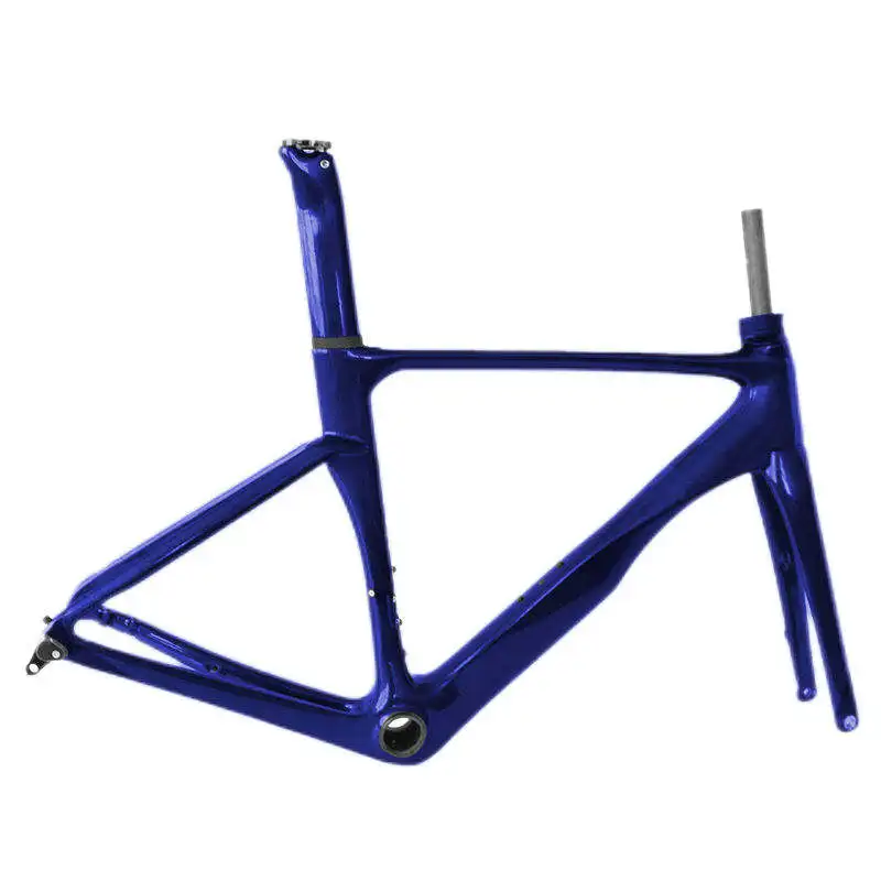 Telaio per bici da ghiaia con freno a disco a montaggio piatto in vernice rossa metallizzata Crf46, movimento centrale con filettatura, dimensioni 46/49/52/54/56 6