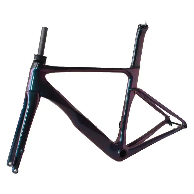 Cadre de vélo de route 46 49 52 54 56 cm cadre de vélo de route en carbone frein à disque carbone T700 tout câble interne cadre de vélo personnalisé 6