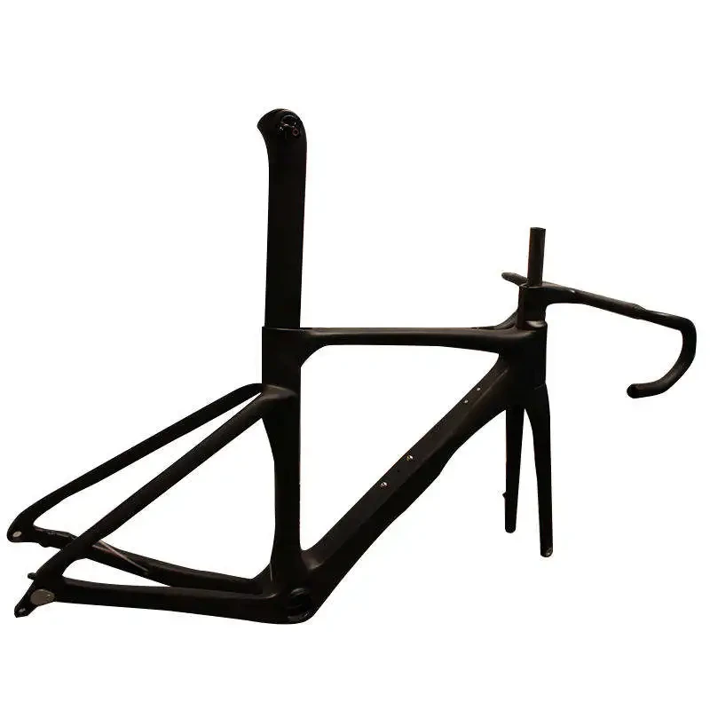 2024 T700 Carbon Road Forcella per bicicletta Reggisella Freno a disco Telaio per bici da strada opaco con cavo interno 1