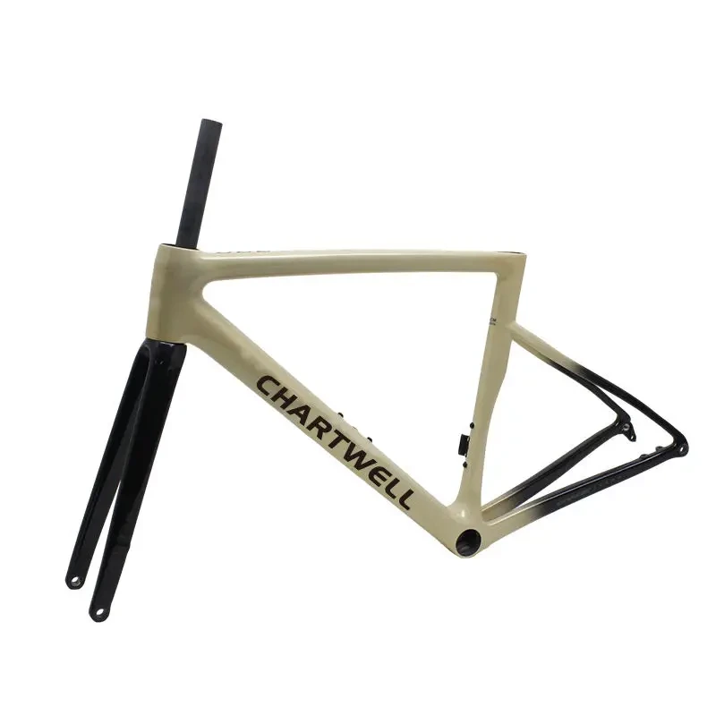 Telaio per bicicletta in carbonio con freno a disco per telaio per bicicletta da strada full carbon super leggero T700 con verniciatura personalizzata 1