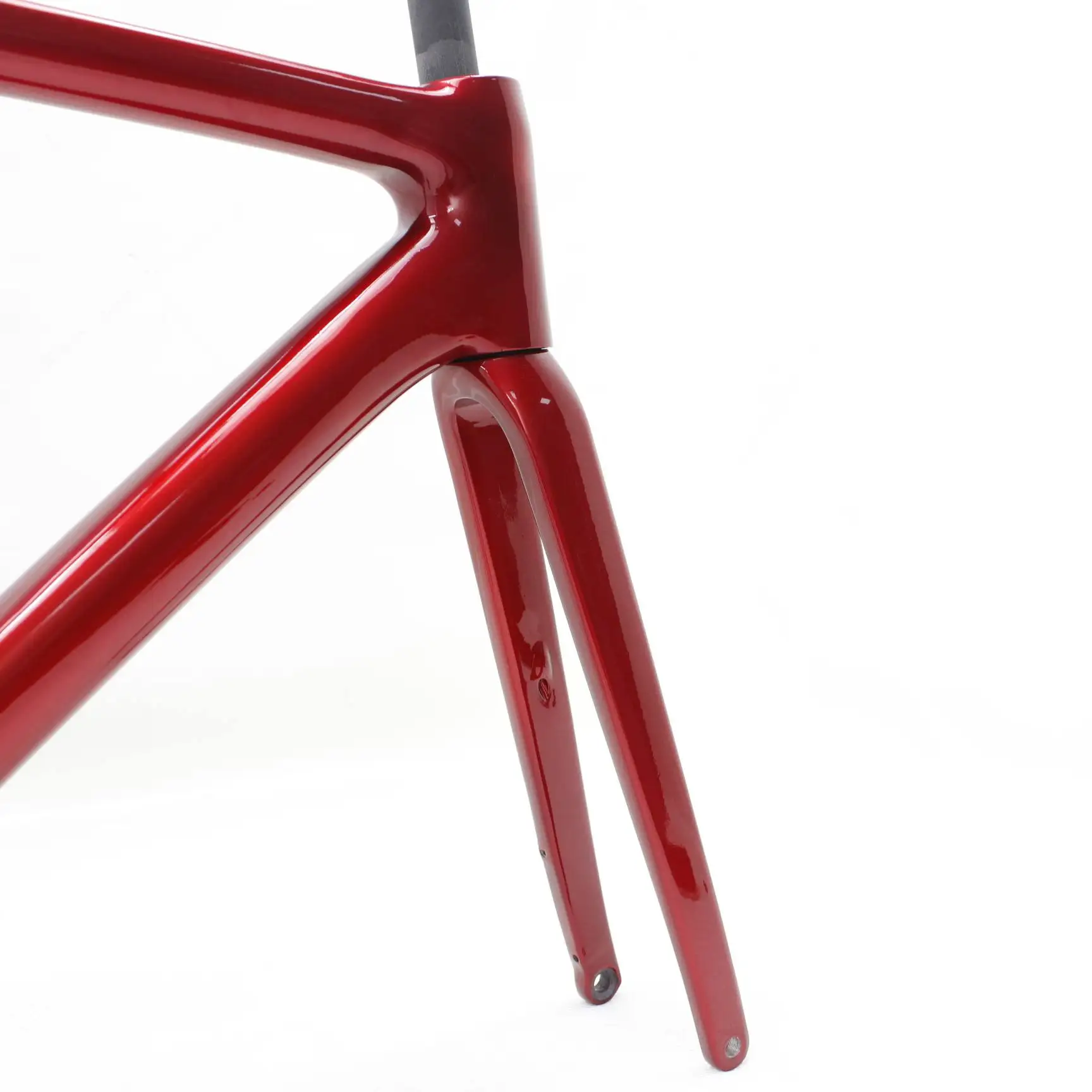 Cadre de vélo de route 700C Racing en fibre de carbone | Conçu pour freins sur jante | Compatible avec les manettes de vitesses électroniques et mécaniques Shimano Di2 | Fourche et tige de selle en fibre de carbone incluses 2