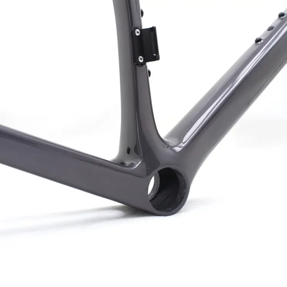 Top 1-1/2*Bottom 1-1/2 Disc Brake Road Bike Frame Full Internal Routing Chinese Carbon Fiber Bike Frame Color Customizable 6