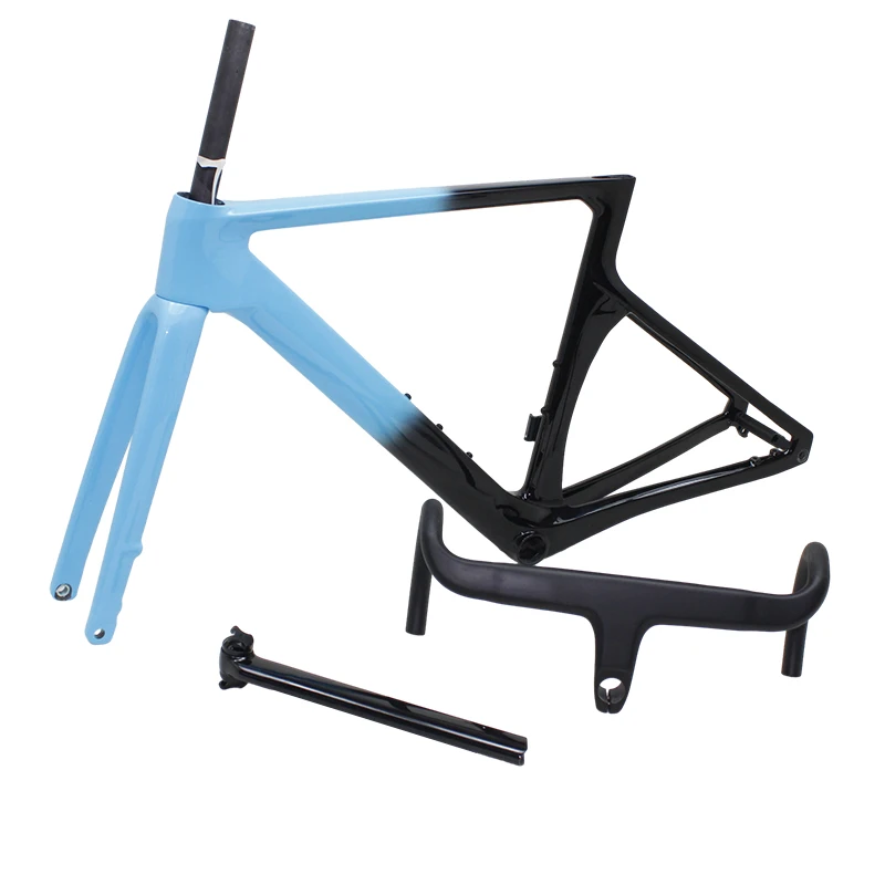 High-quality New Original 700c Racing Lightweight T700 Carbon Fiber Road Bike Frame 1