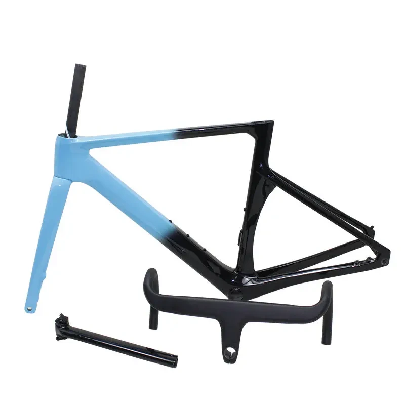 Frame di bici da strada in carbonio - Framello da freno a disco compatibile da 700C Frame da corsa leggero 1