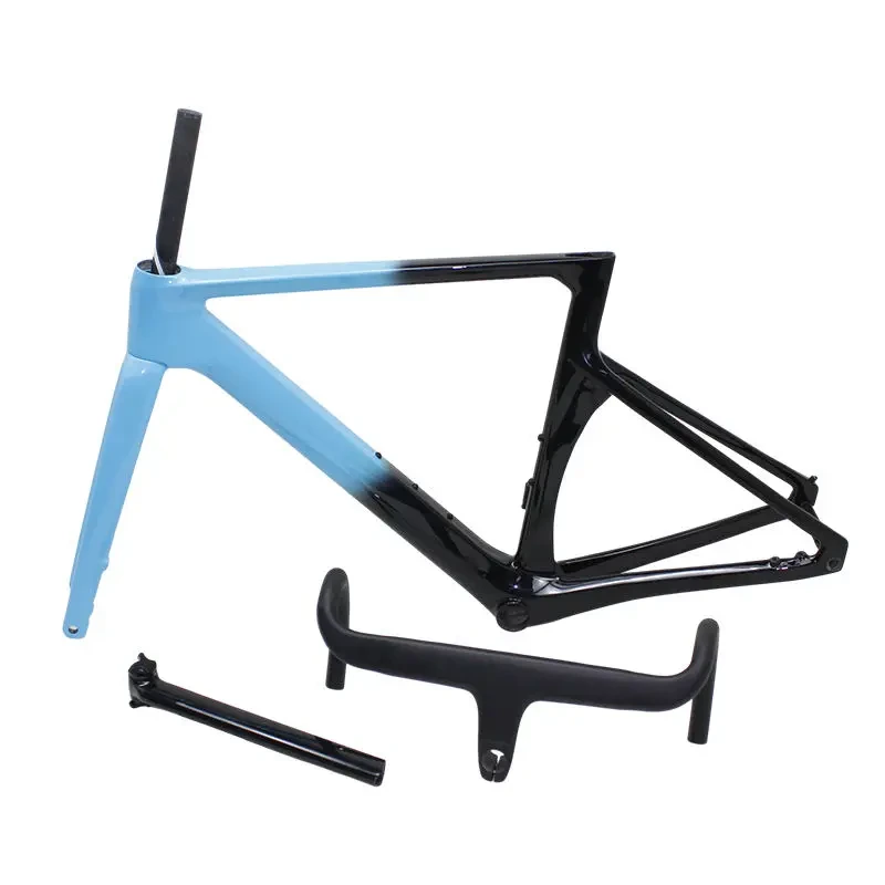 2024 Oem Ghiaia Telaio In Fibra di Carbonio 700c Freno A Disco Bici Da Strada Frameset Ghiaia Telaio In Carbonio Disco 1