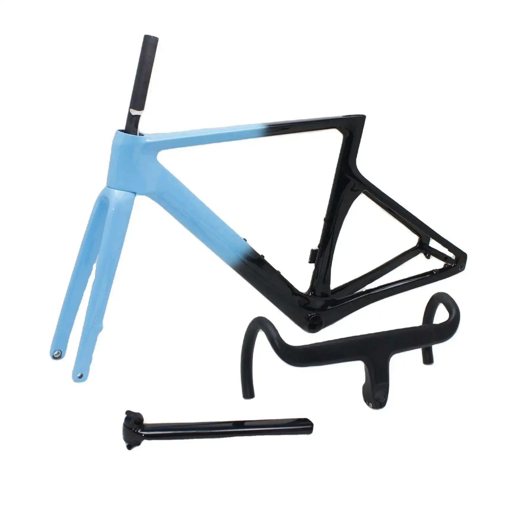 2024 Telaio per bici con freno a disco da strada in fibra di carbonio pieno 700c perno passante 12*142mm Xxs/xs/s/m/l Telai per biciclette 1