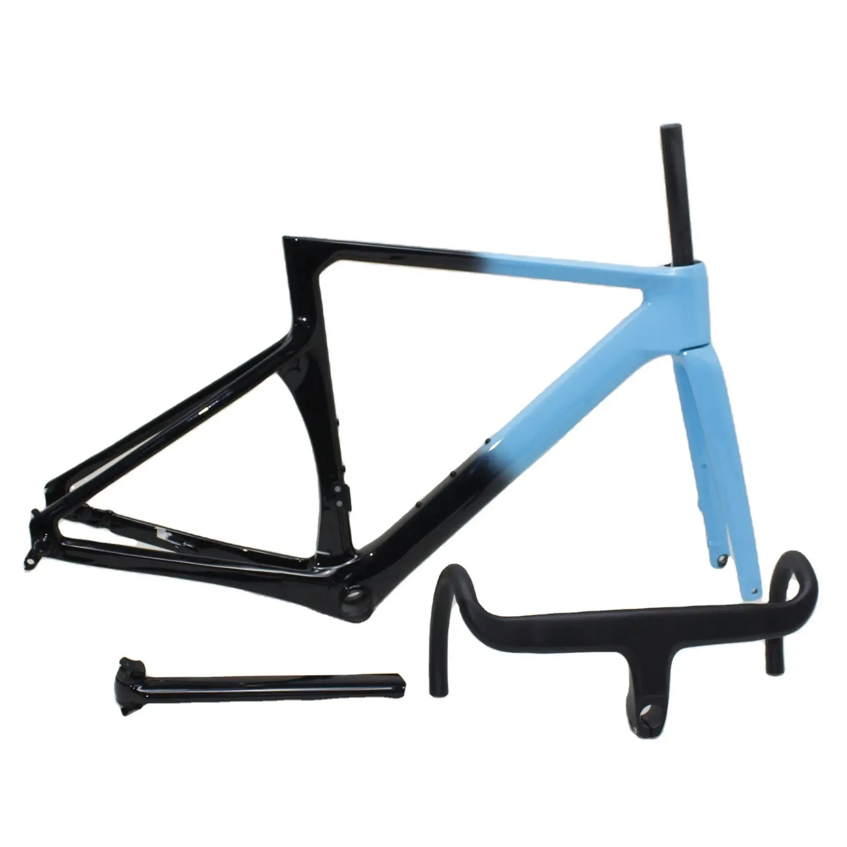 Full Carbon Road Bike Frame 700c All Internal Cable Thru Axle 12*142mm ...