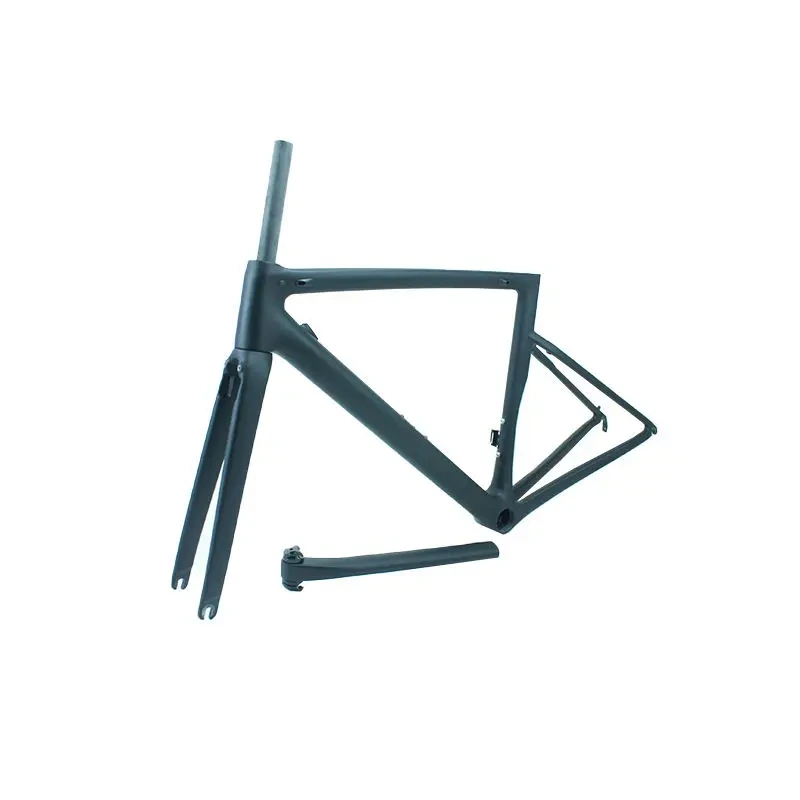 Vendita calda 44/49/52/54/56/58 Telaio da strada a montaggio diretto Bici da strada in carbonio C-freno T700 Matte Roadbike Telaio da strada a disco in carbonio 1