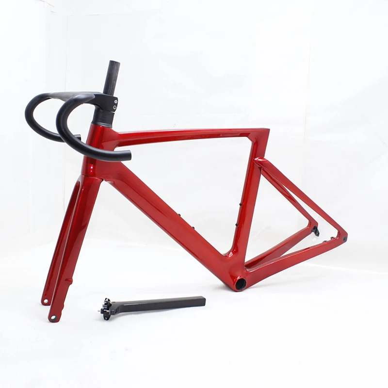 2024 T700 Carbon Road Bike Frameset  700C Lightweight Frame w/Thru-Axle  Integrated Carbon Fork  Factory Direct Price 1