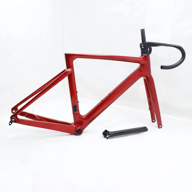 2024 T700 Carbon Road Bike Frameset  700C Lightweight Frame w/Thru-Axle  Integrated Carbon Fork  Factory Direct Price 3