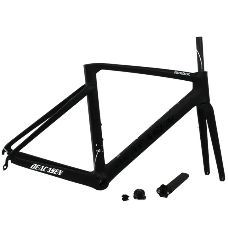 Venda quente quadro de fibra de carbono fosco 700c bicicleta de estrada montagem direta c-freio carbono t700 cabo interno quadro de bicicleta para bicicleta 1