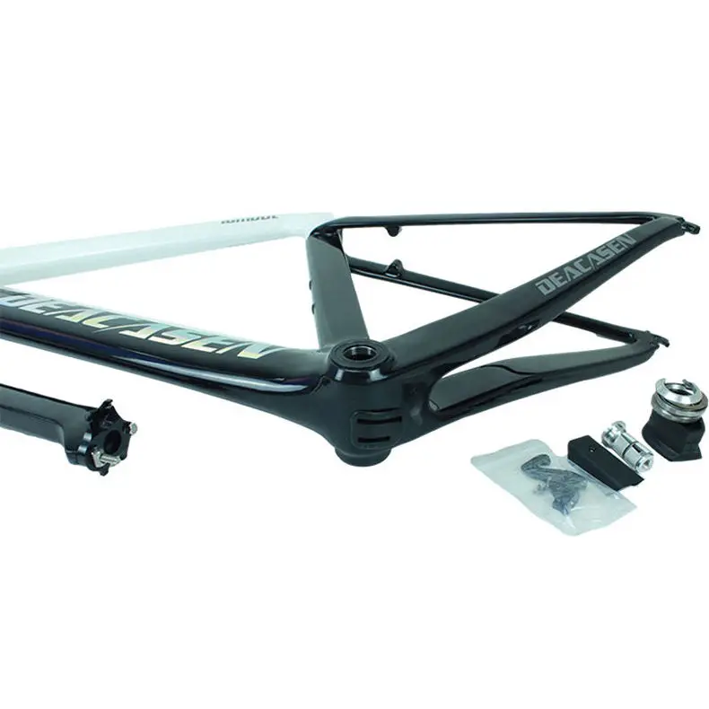 2024 novo quadro de carbono para bicicleta de estrada 700c design de cabo totalmente oculto montagem direta conjunto de quadros de bicicleta de estrada de carbono com freio c 3