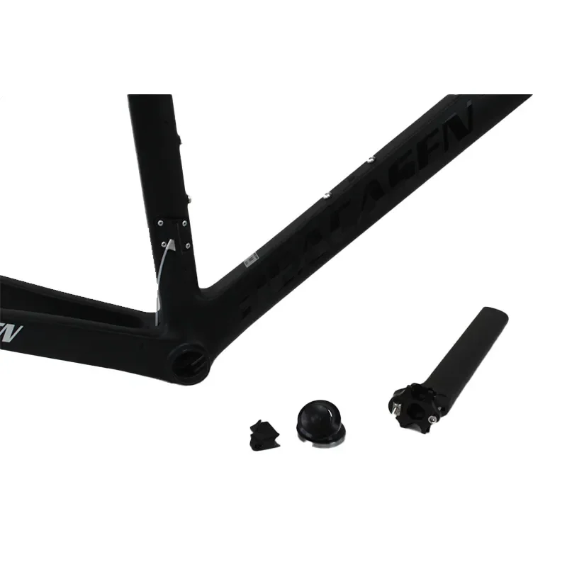 Quadro de bicicleta de estrada, fibra de carbono T700 com acabamento fosco, ultraleve. 6