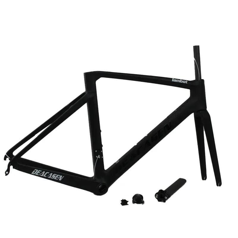 Quadro de bicicleta de estrada, fibra de carbono T700 com acabamento fosco, ultraleve. 2
