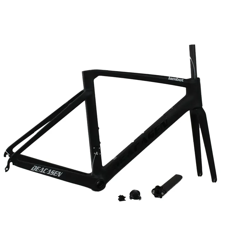 T700 Carbon Road Bike Frameset 700C Дисковый тормоз Полный внутренний кабельный маршрутизация Ультра-освещенные гоночные велосипедные рамки 23 мм совместим 1