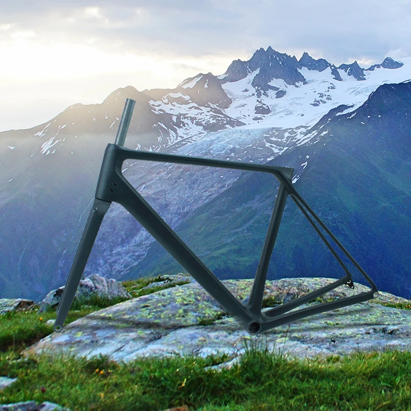 Carbon Fiber Frame 700c 700*25mm Max Tire Bicycle Carbon Frame Internal Cable Carbon T700 Bike Frame 1