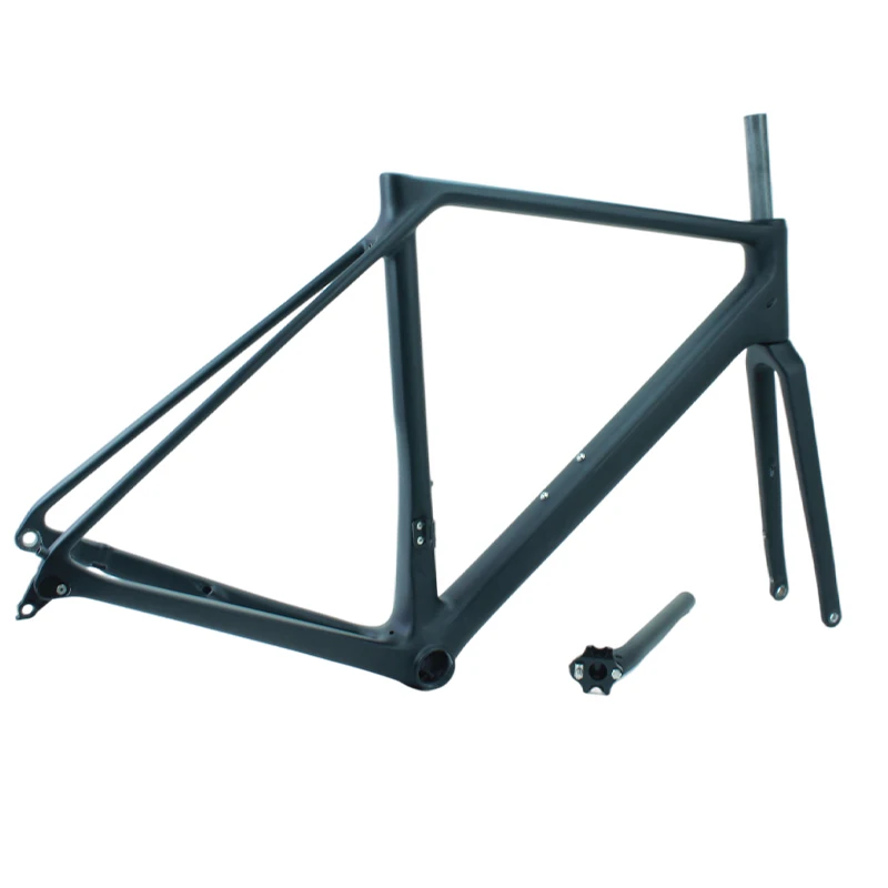 Scheiben-Brems-Straßenscheibenfahrräder Kohlefaserrahmen 700c Scheiben-Brems-Roadbike Teil Kohlenstoff T700 Fahrradrahmen 6