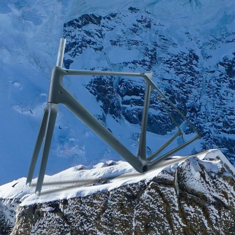 Telaio freno a U di alta qualità per bici da strada in fibra di carbonio telaio 700c cavo interno personalizzato telaio in carbonio T700 per bicicletta 1