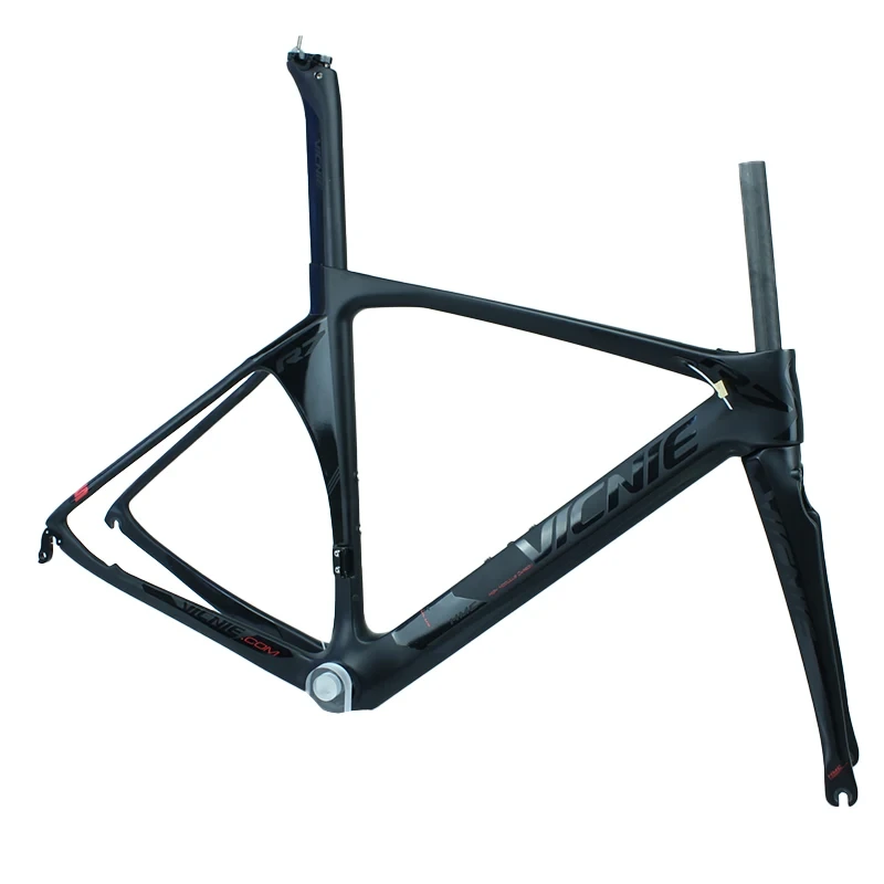 Quadro de fibra de carbono para bicicletas de estrada, 48/50/52/54cm, freio de aro, peça de bicicleta de estrada, carbono t700, conjunto de quadros de ciclo de carbono 1