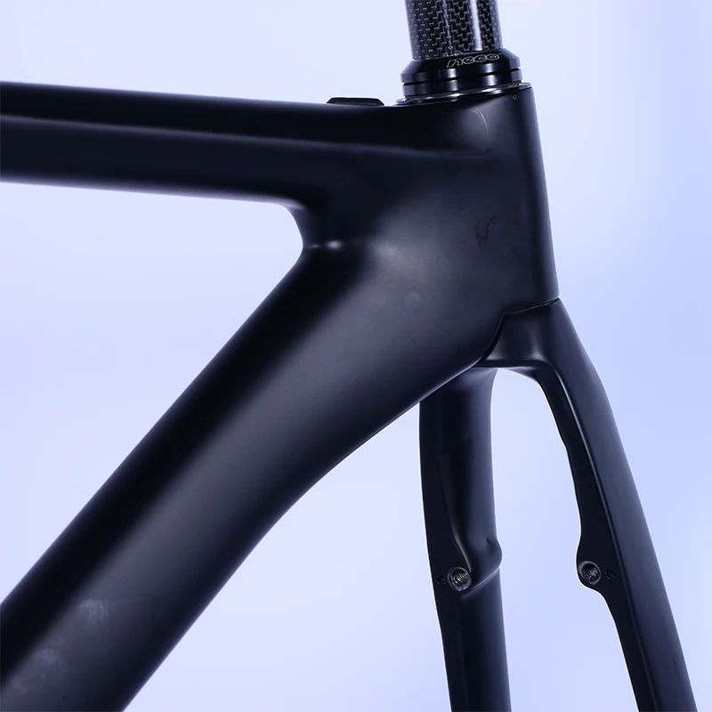 高品質カーボンファイバーフレーム 700c ロード自転車カーボン T700 ファイバーフレーム自転車内部ケーブルカーボンロードバイクフレーム 2