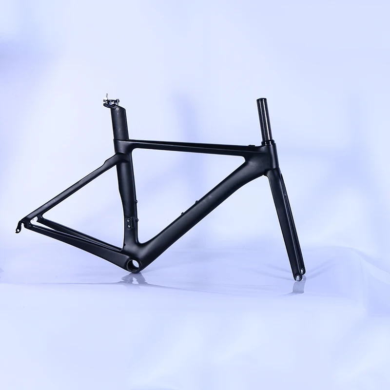 Hochwertiger Carbon-Faser-Rahmen 700c Rennrad-Carbon-T700-Faser-Rahmen Fahrrad-Innenkabel Carbon-Rennrad-Rahmen 1