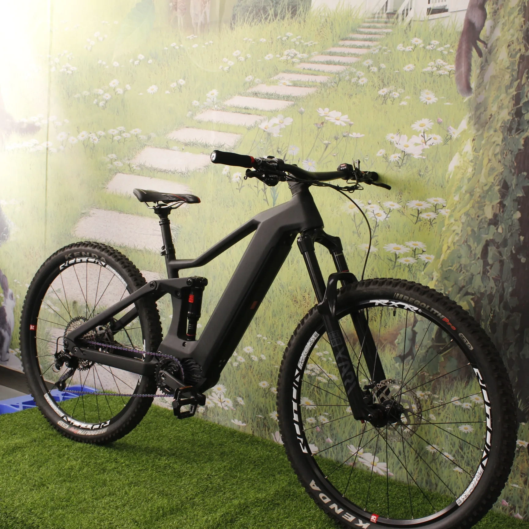 高品質ディスクブレーキ電動自転車 29er 9 スピードマウンテン自転車 Bafang モーター M510/m500/m600 カーボンフレーム付き大人のための 1