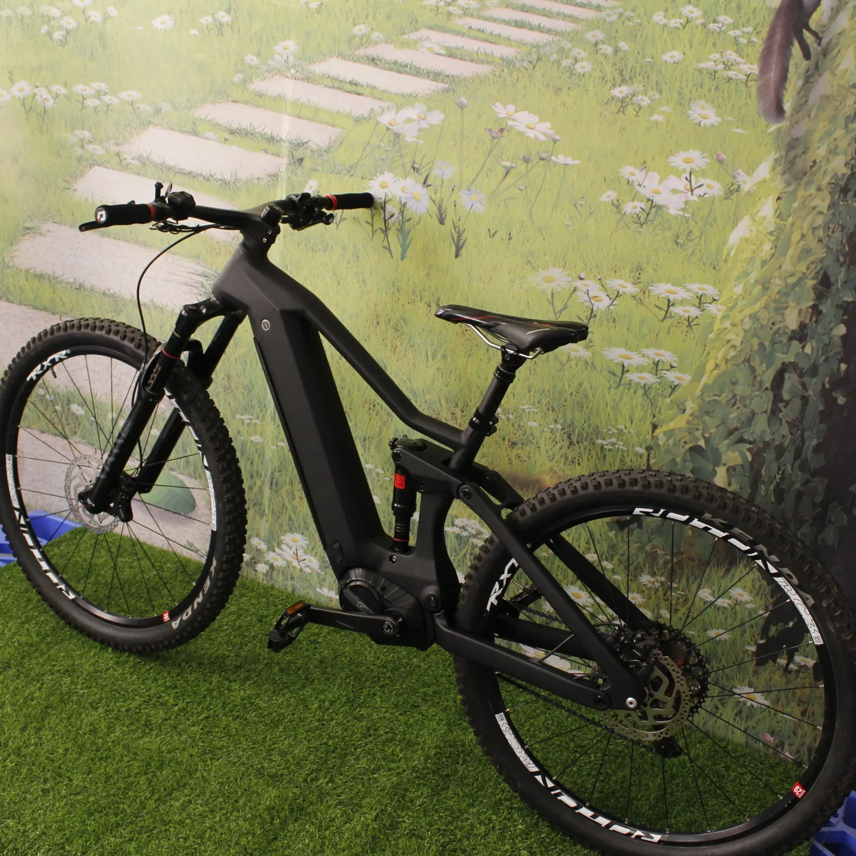 Anpassung Heißer Verkauf Neues Design Vollgefedertes Fahrrad Carbon MTB Fahrradrahmen Bafang Motor M510/m500 1