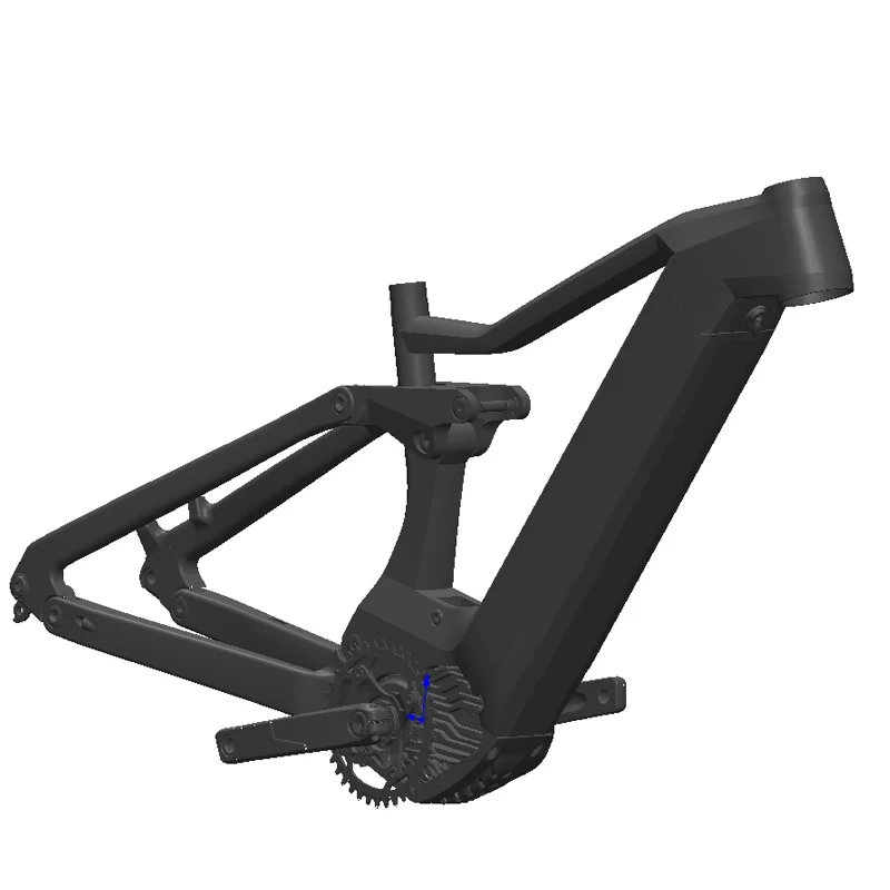 Personalização venda quente montanha ebike quadro de carbono quadros de bicicleta mtb 29 leve e-mtb bicicleta bafang motor m510 1