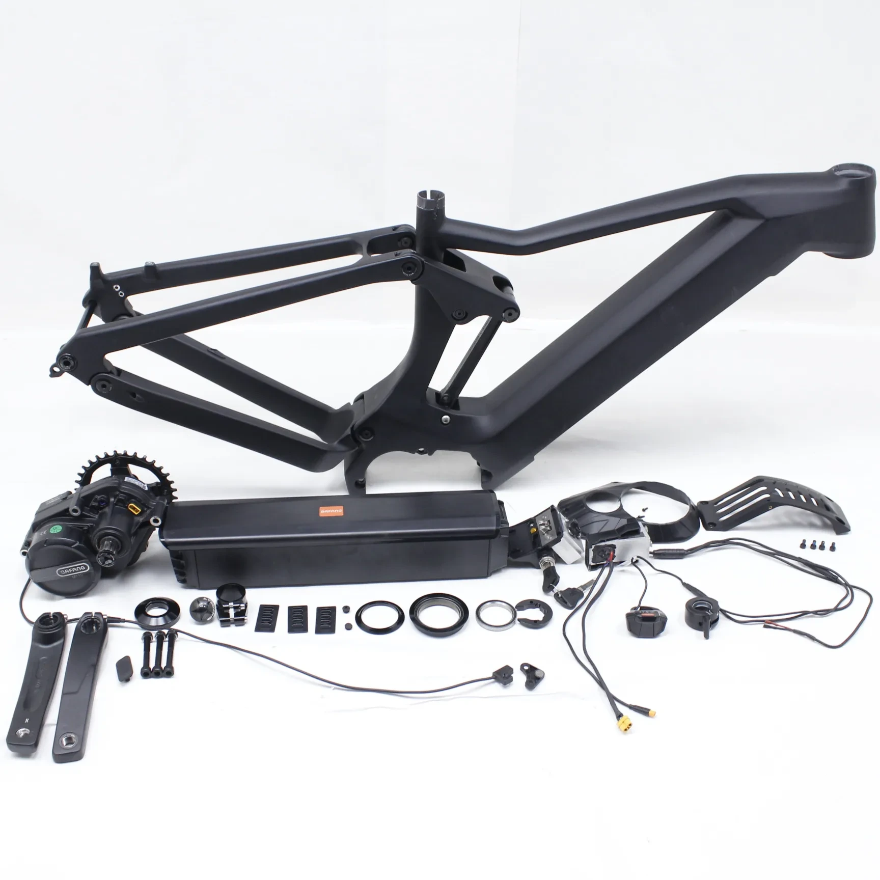 ZSZT 2023 Nuovi Prodotti Nero Elettrico Della Montagna Della Bicicletta Telaio In Carbonio E Parti Ebike Batteria 48v Bafang Motore M510/m500/m600 1