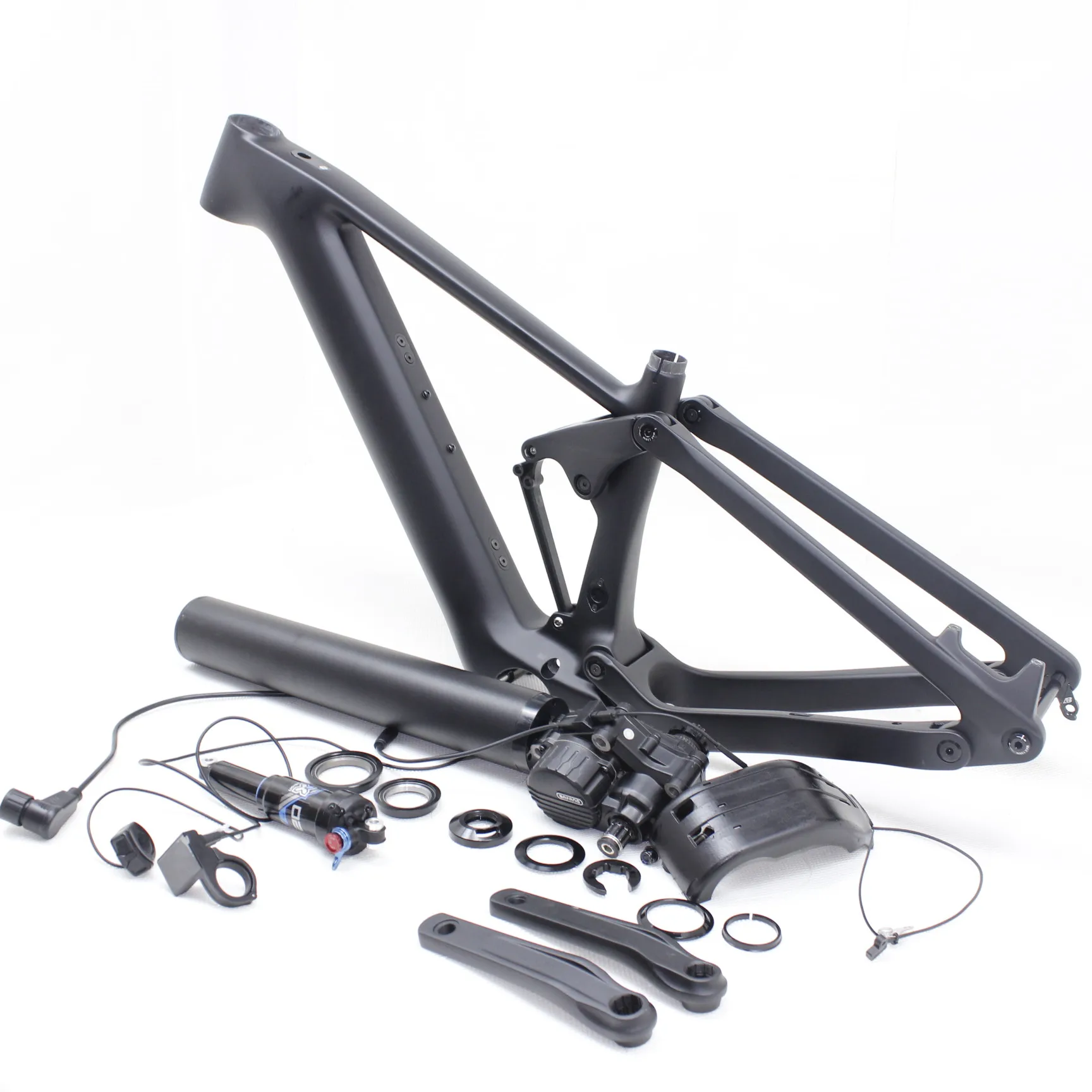 Трендовые продукты Новые поступления 2023 года Custom E-mtb 29er Carbon Fiber Mid Drive Ebike Bafang M820 Моторная рама с моделью со сквозной осью 6