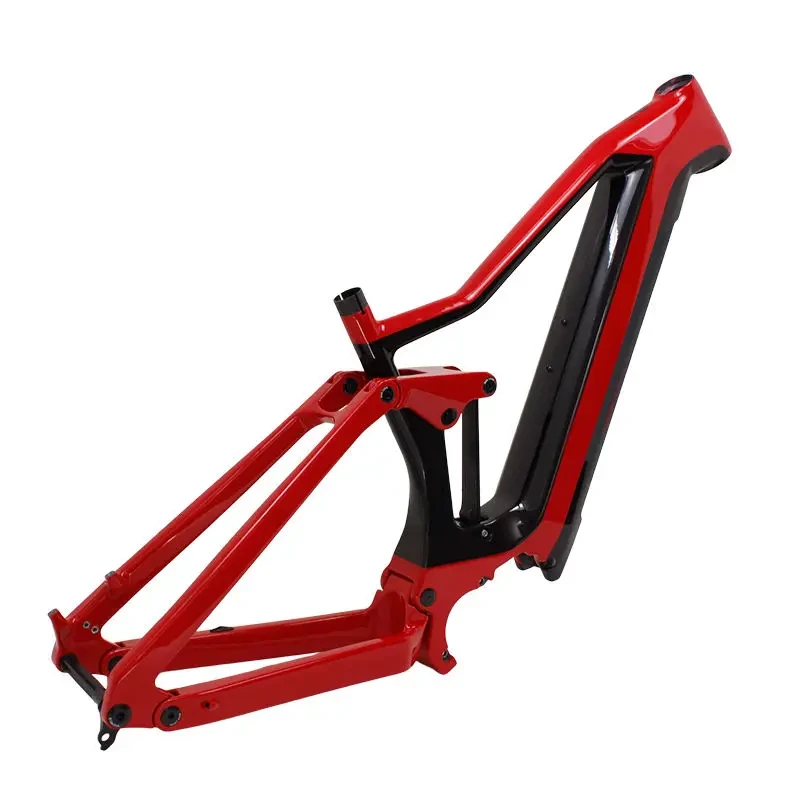 Telaio professionale in fibra di carbonio 29er Carbon T800 Sospensione completa M510 M500 Telaio in carbonio Ebike per Bafang M600 1