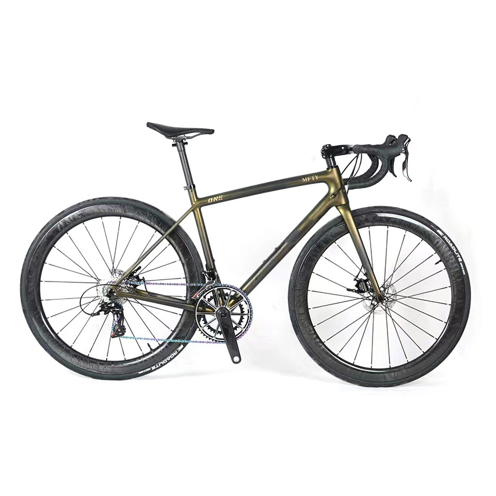 道路自転車カーボンファイバー T700 フレームマットスルーアクスル