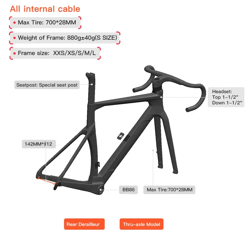 Good Selling Carbon Fiber Cycle Frame Bulk Production 7