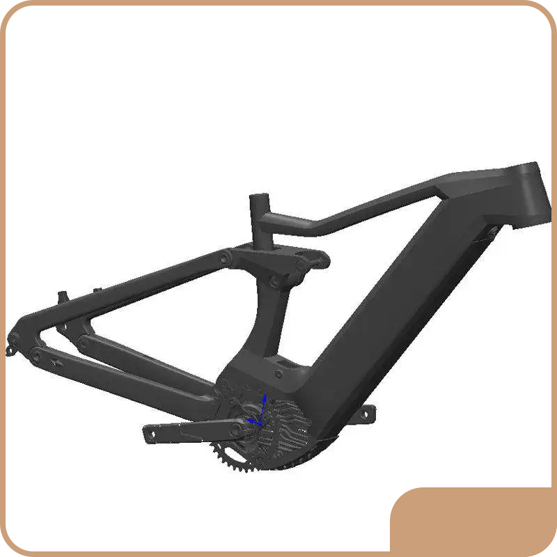 Long Lasting Carbon Folding Bike Frame Quality Assurance for Business 1