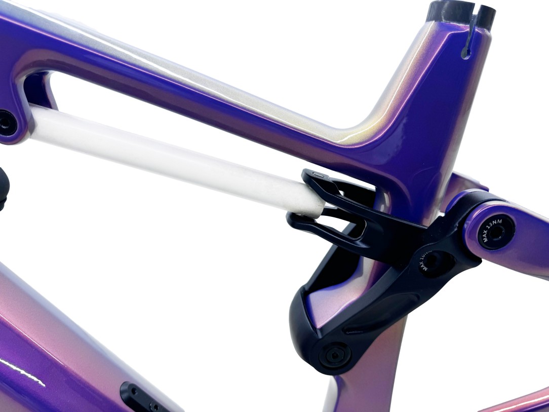 Bafang M820 mountainbikestel med midtermotor og assistance, 29er, fuldaffjedret kulfiberstel, kompatibel med DPC030-skærm 5