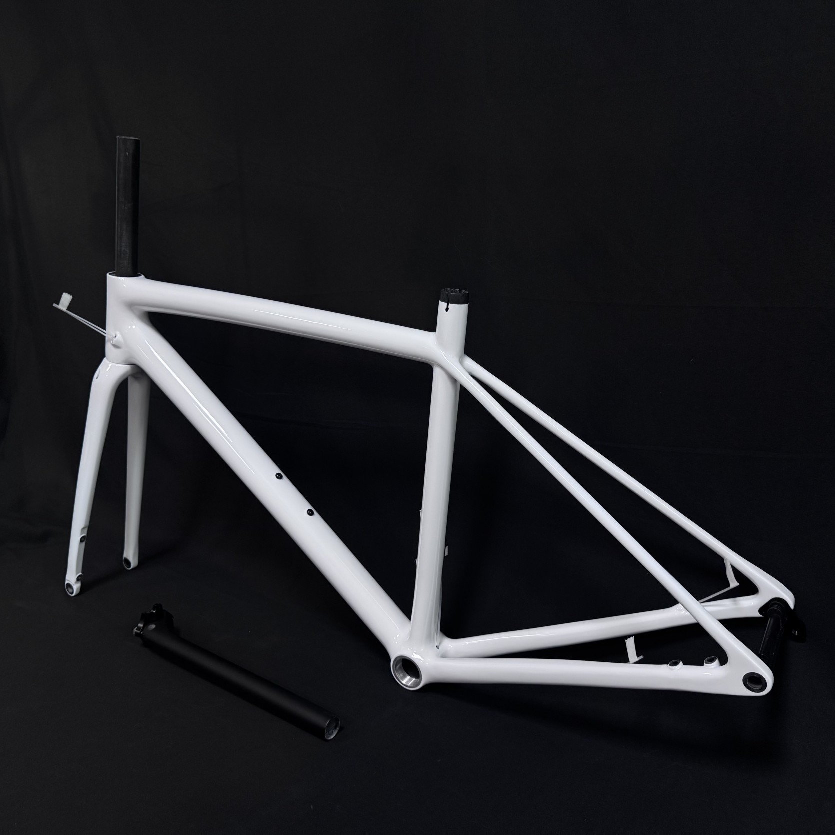 Personnaliser le cadre de vélo de route T700 en Fiber de carbone avec Logo 49/52/54/56 cm cadre de vélo de route avec frein à disque en carbone 700c 4