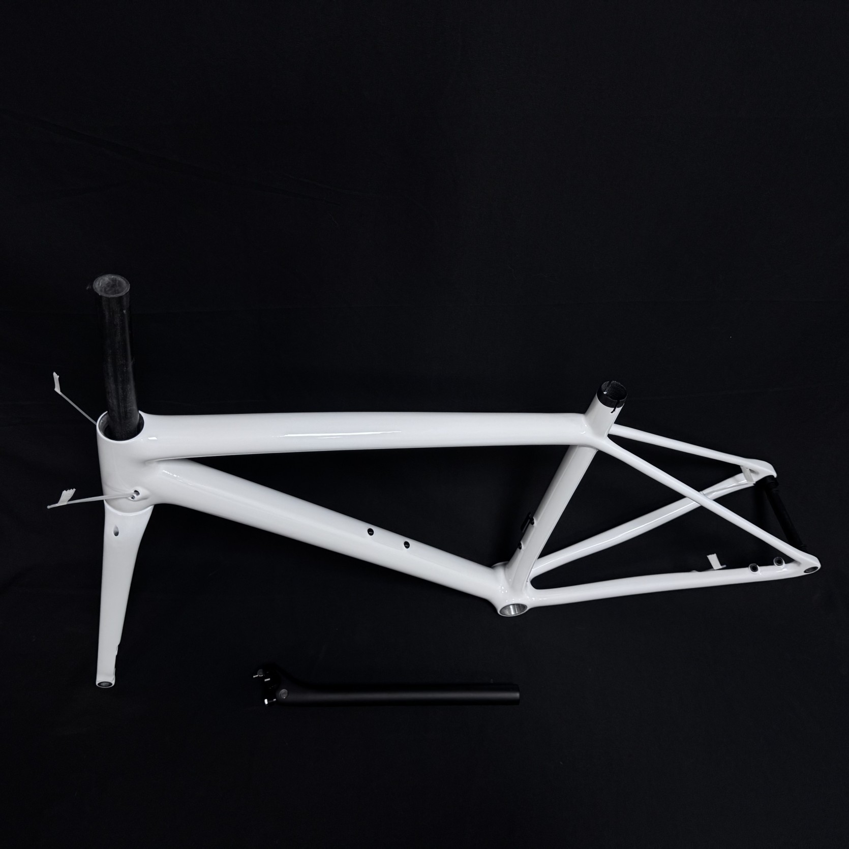 Personnaliser le cadre de vélo de route T700 en Fiber de carbone avec Logo 49/52/54/56 cm cadre de vélo de route avec frein à disque en carbone 700c 6