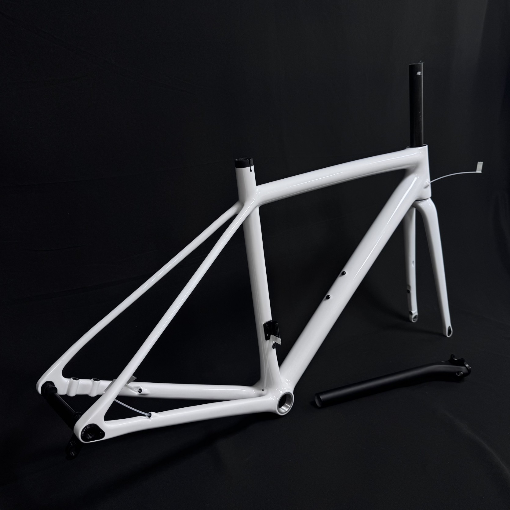 Personnaliser le cadre de vélo de route T700 en Fiber de carbone avec Logo 49/52/54/56 cm cadre de vélo de route avec frein à disque en carbone 700c 12