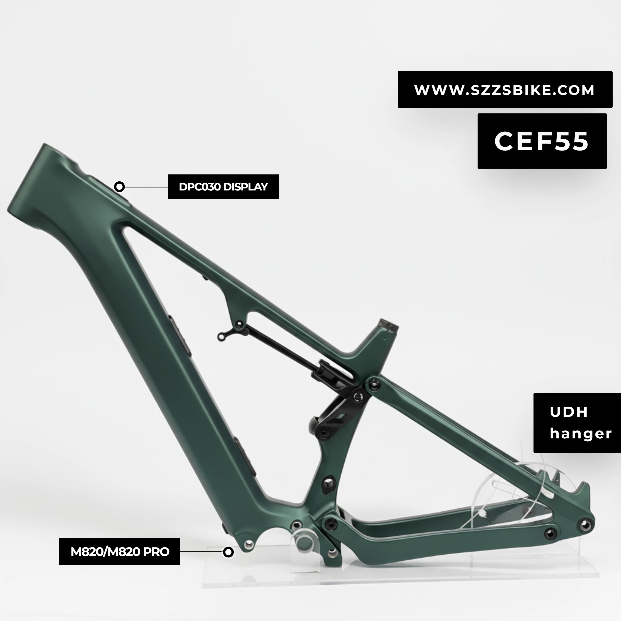 2025 New Electric MTB Frame M820 Bafang Mid Motor MTB Ebike for DPC030 Display New Bicycle Frame 48V 835wh Battery 1