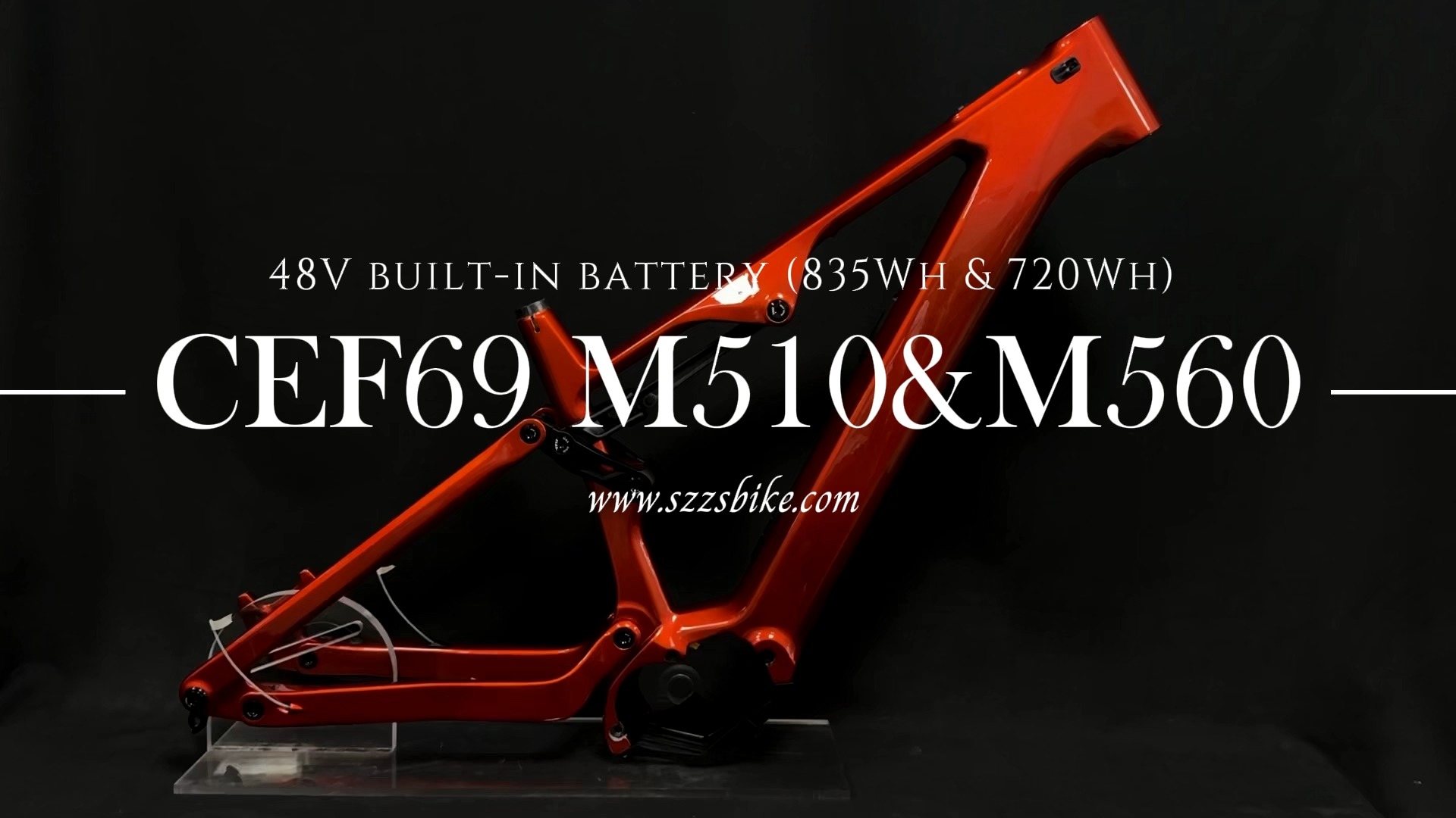 SZZSBIKE Bafang M510 Легкий электровелосипед для горных велосипедов, CEF69 29er, дисковые тормоза, дисплей DPC030, аккумулятор 835 Вт·ч, полная подвеска, карбоновая рама 1