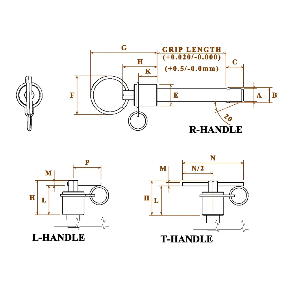 HKAA Quick Release Hitch Pin - 3