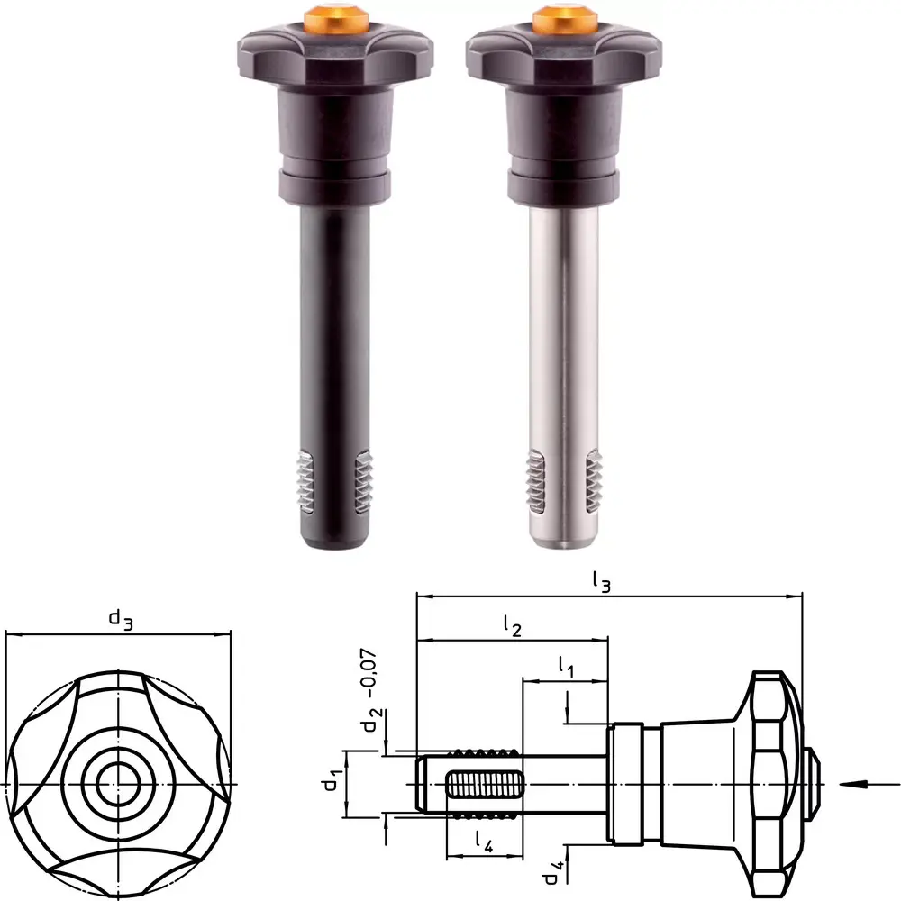 Quick Release Bonnet Pins HKAA 3