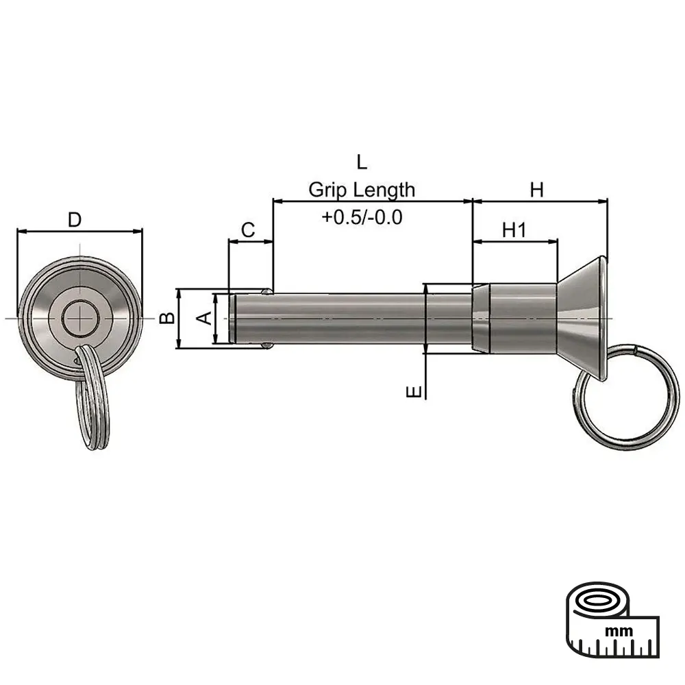 HKAA Quick Release Pull Pins - 3